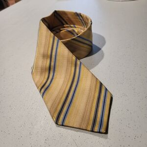 Yellow & Blue Silk Tie, Banana Republic